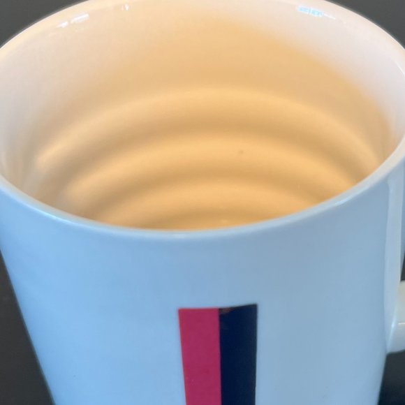 NWT OPALHOUSE Letter "J ” Monogram Initial Purple & Metallic Gold Ribbed Mug - Picture 4 of 7